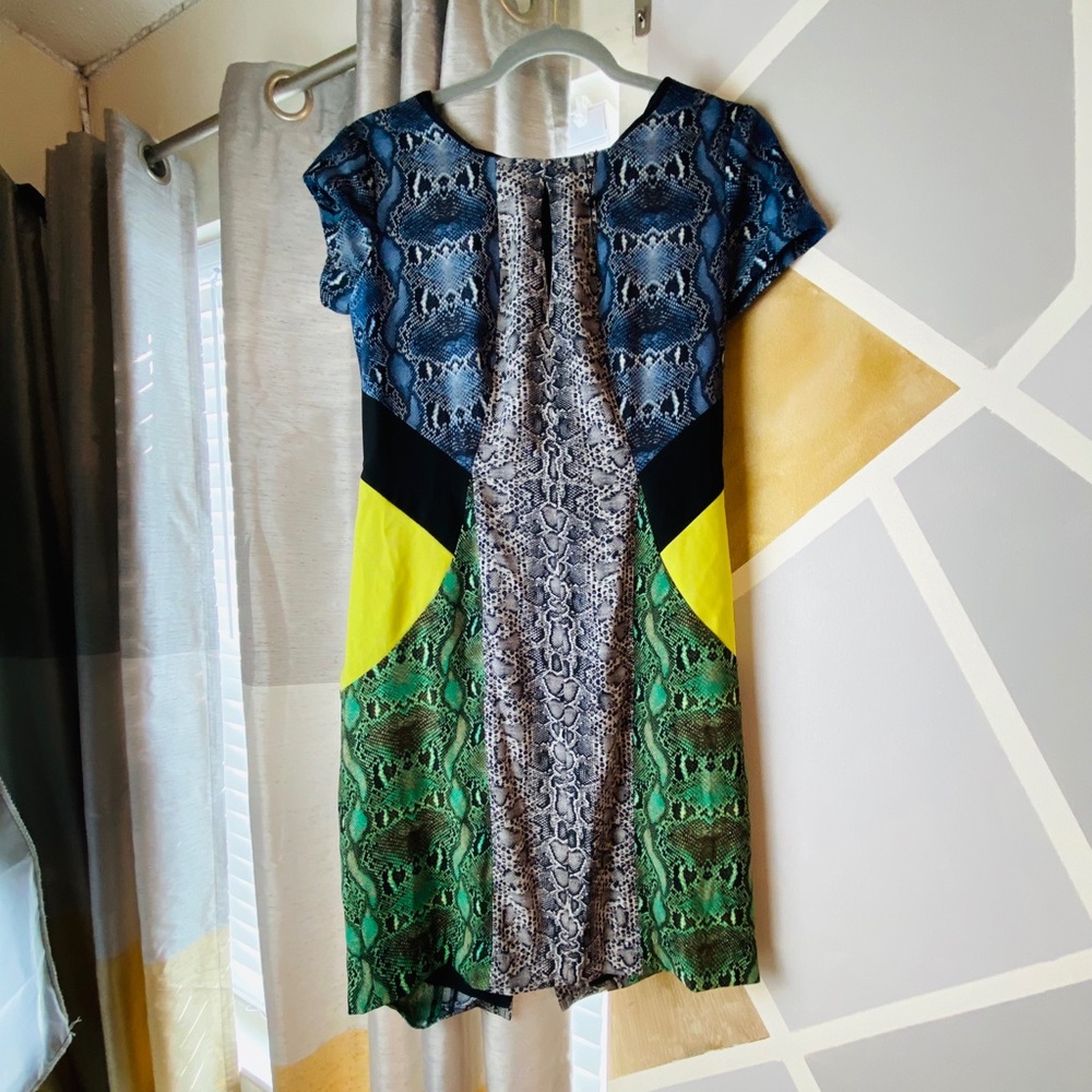 Colorful Leopard BCBG Dress